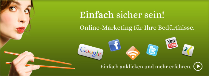 Online-Marketing steht für Suchmaschinenoptimierung, Online-PR, Suchmaschinenmarketing sowie Social Media Marketing 