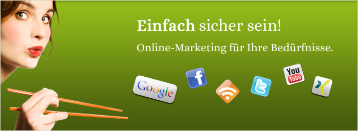 Online-Marketing steht für Suchmaschinenoptimierung, Online-PR, Suchmaschinenmarketing sowie Social Media Marketing 